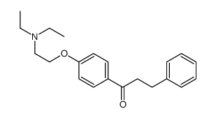 1-[4-[2-(diethylamino)ethoxy]phenyl]-3-phenylpropan-1-one结构式