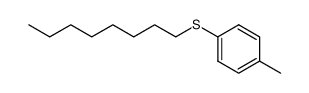 4-methylphenyl octyl sulfide Structure
