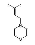 Morpholine,4-(3-methyl-2-butenyl)- (9CI) Structure
