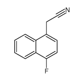 2-(4-氟萘-1-基)乙腈结构式