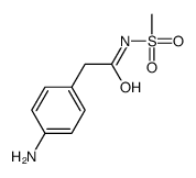 2-(4-aminophenyl)-N-methylsulfonylacetamide Structure