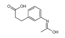 3-(3-乙酰氨基苯基)丙酸结构式