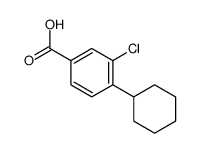 3-氯-4-环己基苯甲酸结构式