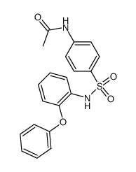 N-acetyl-sulfanilic acid-(2-phenoxy-anilide)结构式