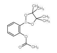 2-(4,4,5,5-Tetramethyl-1,3,2-dioxaborolan-2-yl)phenyl acetate Structure