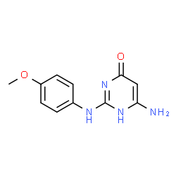 6-Amino-2-[(4-methoxyphenyl)amino]pyrimidin-4(3H)-one Structure