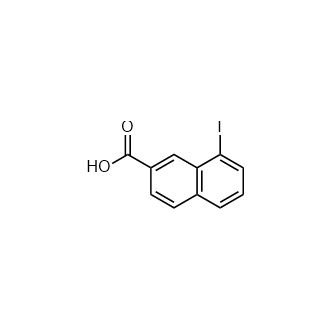 8-碘-2-萘甲酸结构式