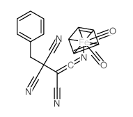 carbon monoxide,cyclopenta-1,3-diene,iron(6+),(2,3,3-tricyano-4-phenylbut-1-enylidene)azanide Structure