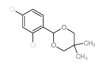 2-(2,4-dichlorophenyl)-5,5-dimethyl-1,3-dioxane结构式