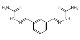 [[3-[(carbamothioylhydrazinylidene)methyl]phenyl]methylideneamino]thiourea Structure