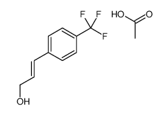 acetic acid,3-[4-(trifluoromethyl)phenyl]prop-2-en-1-ol结构式