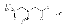草甘磷-N-亚硝基单钠盐结构式