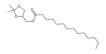 Tetradecanoic acid (2,2-dimethyl-1,3-dioxolan-4-yl)methyl ester Structure