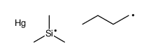 butylmercury,trimethylsilicon Structure