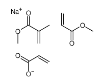 sodium,methyl 2-methylprop-2-enoate,methyl prop-2-enoate,prop-2-enoate Structure