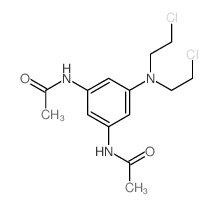 N-[3-acetamido-5-[bis(2-chloroethyl)amino]phenyl]acetamide结构式