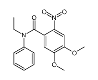 N-ethyl-4,5-dimethoxy-2-nitro-N-phenylbenzamide Structure