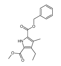 3-ethyl-4-methyl-pyrrole-2,5-dicarboxylic acid 5-benzyl ester 2-methyl ester Structure
