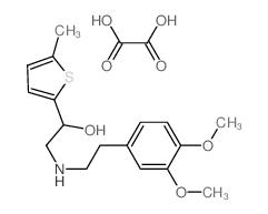 2-(((3,4-Dimethoxyphenyl)ethyl)amino)-1-(5-methyl-2-thienyl)ethanol oxalate Structure