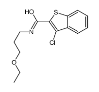 Benzo[b]thiophene-2-carboxamide, 3-chloro-N-(3-ethoxypropyl)- (9CI)结构式
