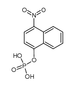 4-nitro-1-naphthyl phosphate结构式