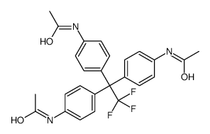 N-[4-[1,1-bis(4-acetamidophenyl)-2,2,2-trifluoroethyl]phenyl]acetamide结构式