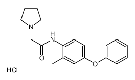 N-(2-methyl-4-phenoxyphenyl)-2-pyrrolidin-1-ylacetamide,hydrochloride Structure