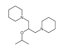 1-(3-piperidin-1-yl-2-propan-2-yloxypropyl)piperidine结构式