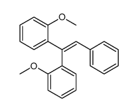 1-methoxy-2-[1-(2-methoxyphenyl)-2-phenylethenyl]benzene结构式