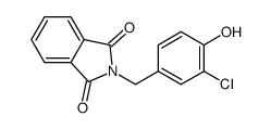 2-[(3-chloro-4-hydroxyphenyl)methyl]isoindole-1,3-dione结构式
