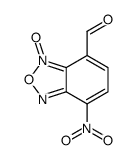 7-nitro-3-oxido-2,1,3-benzoxadiazol-3-ium-4-carbaldehyde结构式