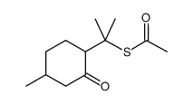 对-薄荷-8-硫醇-3-乙酸酮结构式