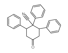 Cyclohexanecarbonitrile,4-oxo-1,2,6-triphenyl- Structure