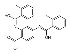 2,4-bis[(2-methylbenzoyl)amino]benzoic acid Structure