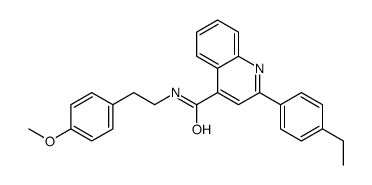 2-(4-ethylphenyl)-N-[2-(4-methoxyphenyl)ethyl]quinoline-4-carboxamide Structure