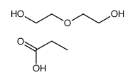 2-(2-hydroxyethoxy)ethanol,propanoic acid Structure