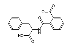 N-o-Nitrobenzoyl-(S)-phenylalanin结构式