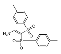 2,2-bis-(4-methylphenyl)sulfonylethenamine Structure