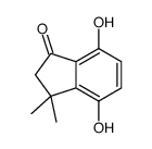 4,7-dihydroxy-3,3-dimethyl-2H-inden-1-one结构式
