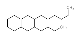 Naphthalene, 2-butyl-3-hexyldecahydro- structure