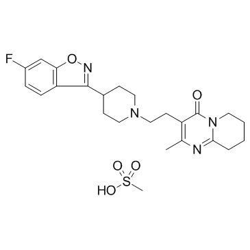 利培酮甲磺酸盐结构式