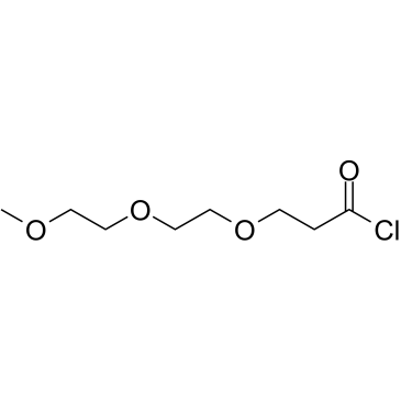 m-PEG3-Propanoyl chloride结构式