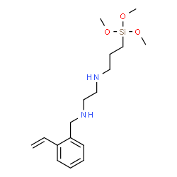 N'-[3-(trimethoxysilyl)propyl]-N-[(vinylphenyl)methyl]ethylenediamine结构式