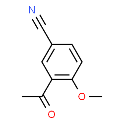 Benzonitrile, 3-acetyl-4-methoxy- (9CI) Structure