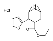 ethyl 4-thiophen-2-yl-8-azabicyclo[3.2.1]octane-3-carboxylate,hydrochloride结构式