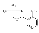 3-(4,4-二甲基-4,5-二氢-1,3-噁唑)-4-甲基吡啶结构式