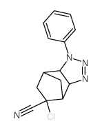 5-Chloro-1-phenyl-3a,4,5,6,7,7a-hexahydro-1H-4,7-methano-1,2,3-benzotriazole-5-carbonitrile结构式