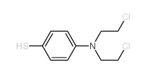 4-[bis(2-chloroethyl)amino]benzenethiol结构式