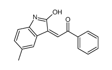 5-methyl-3-phenacylidene-1H-indol-2-one Structure