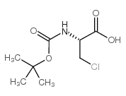 Boc-β-氯-L-丙氨酸结构式